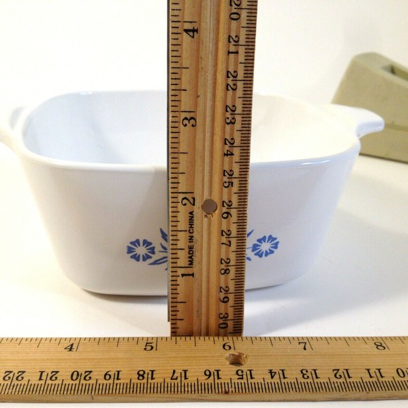 Vintage CORNING WARE P-43-B Blue Cornflower Casserole Baking Dish 2 3/4 Cups - Picture 10 of 12